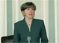 Debora addressing the Senate