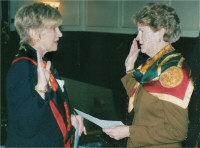 Debora being sworn into the Senate